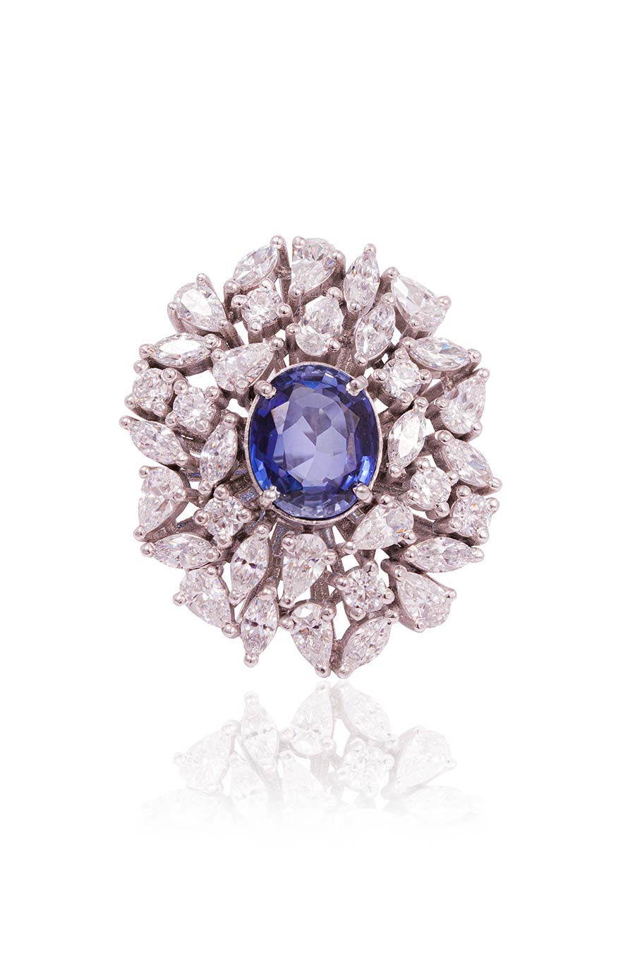 92.5 Sterling Silver Blooming Ring