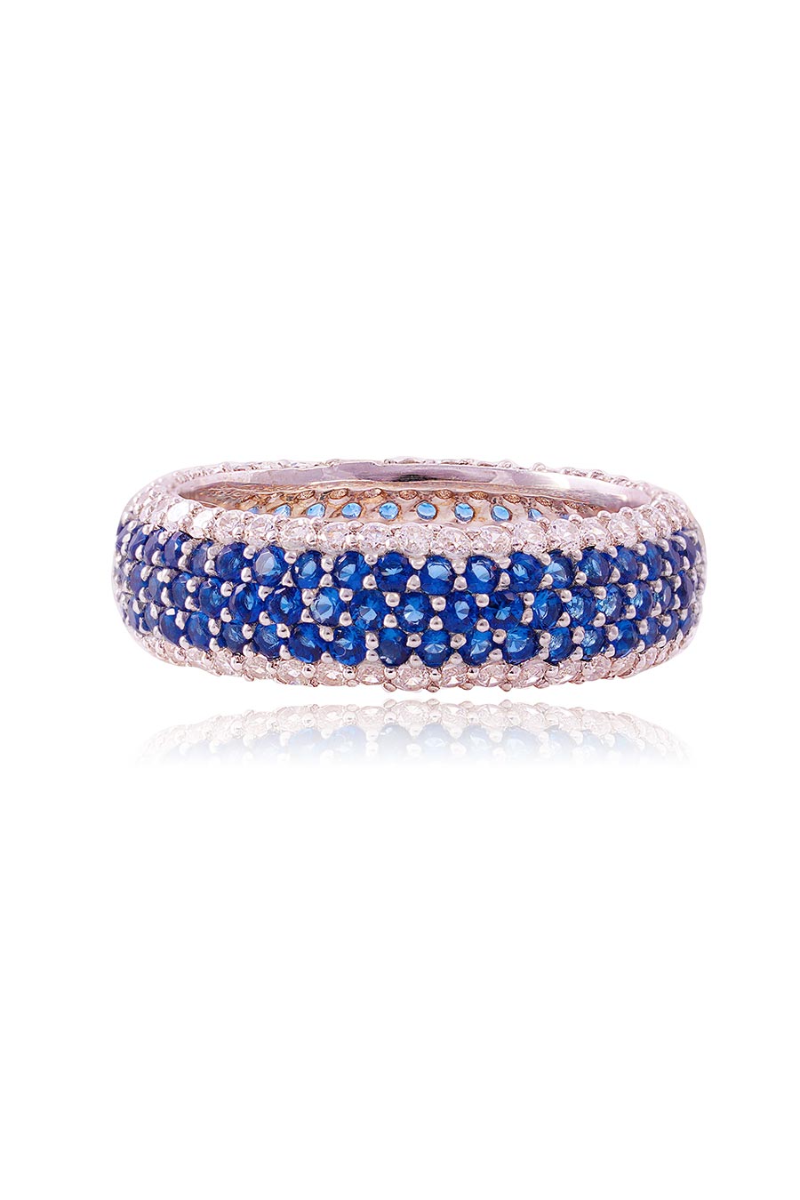 92.5 Sterling Silver Spectrum Sparkle Ring