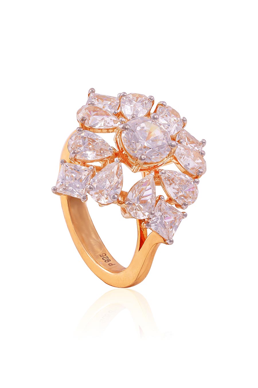 92.5 Sterling Silver Nova Sparkle Ring