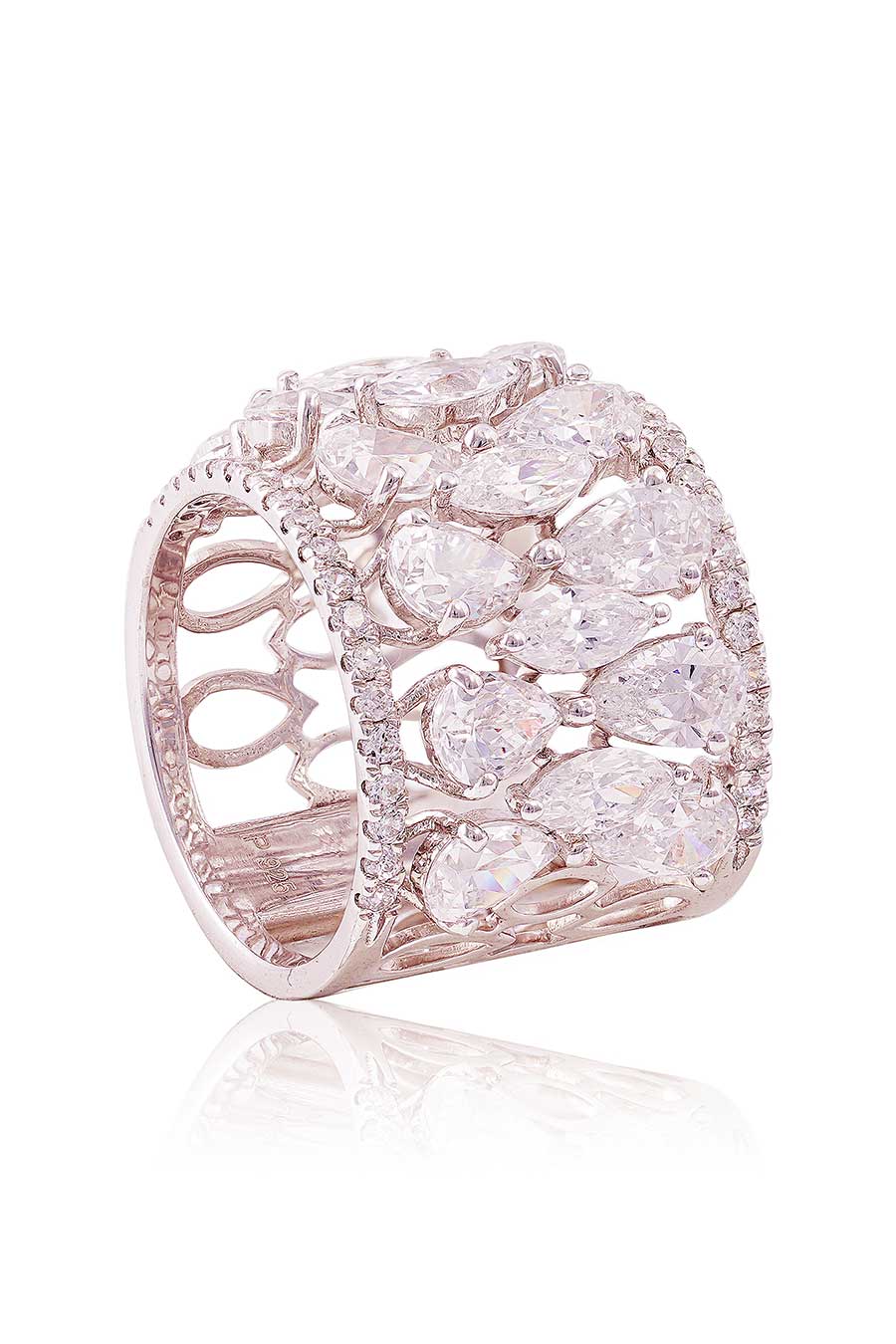 92.5 Sterling Silver Lucy Cocktail Ring