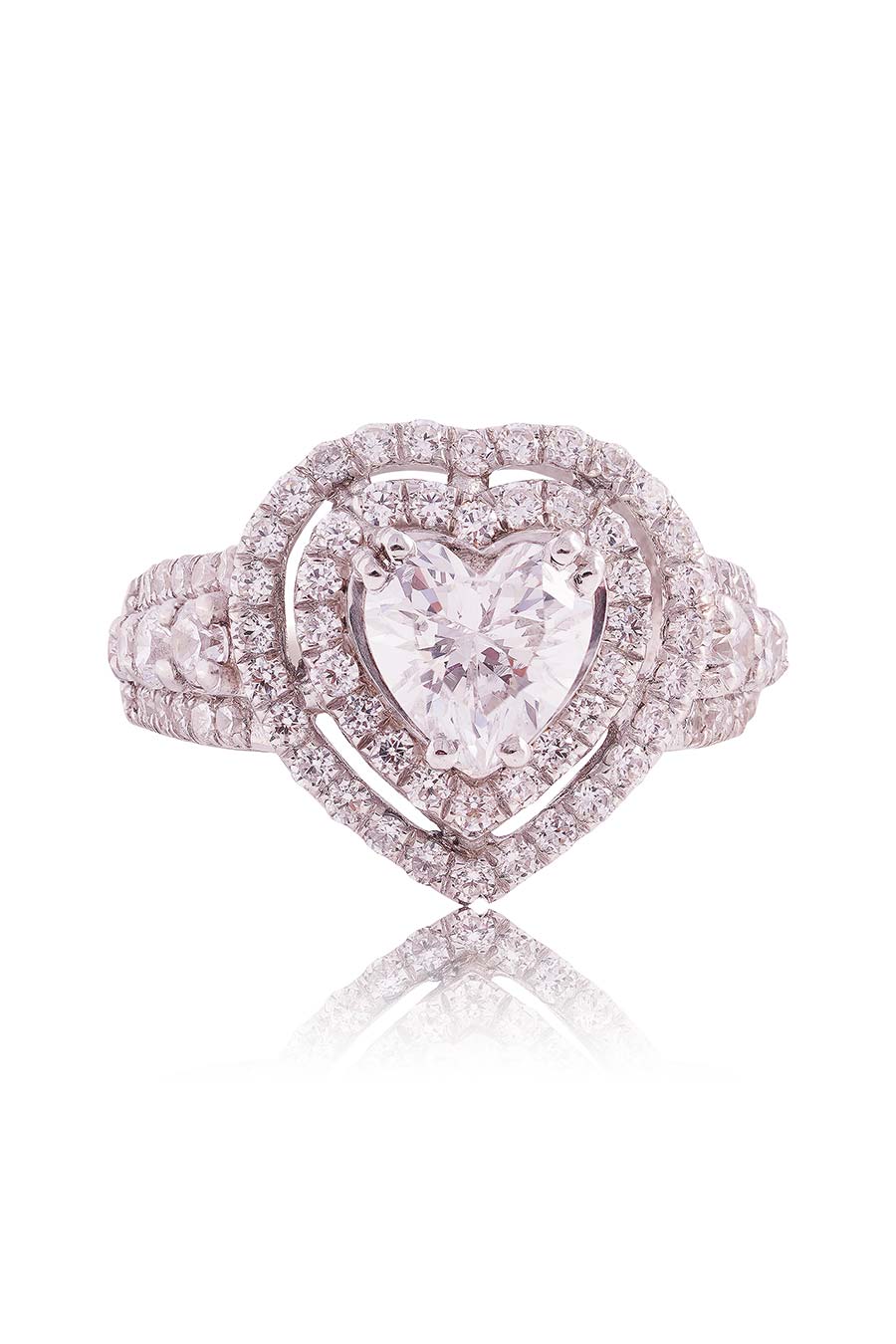 92.5 Sterling Silver Amy Heart Ring