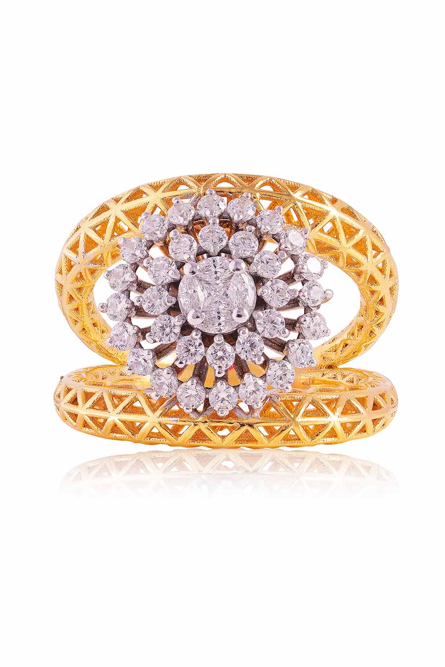 92.5 Sterling Silver Azalea Ring