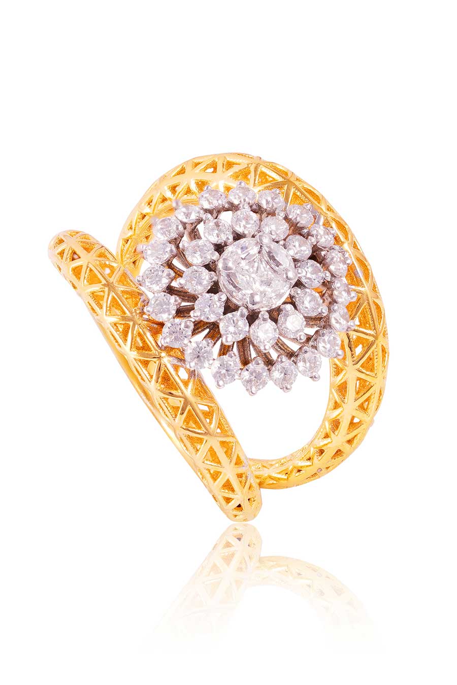 92.5 Sterling Silver Azalea Ring