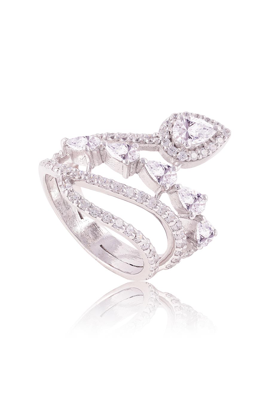 92.5 Sterling Silver Astral Flare Ring