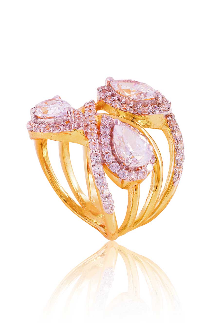 92.5 Sterling Silver Diamond Vision Band Ring
