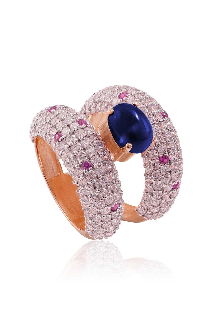 92.5 Sterling Silver Blue Nira Ring