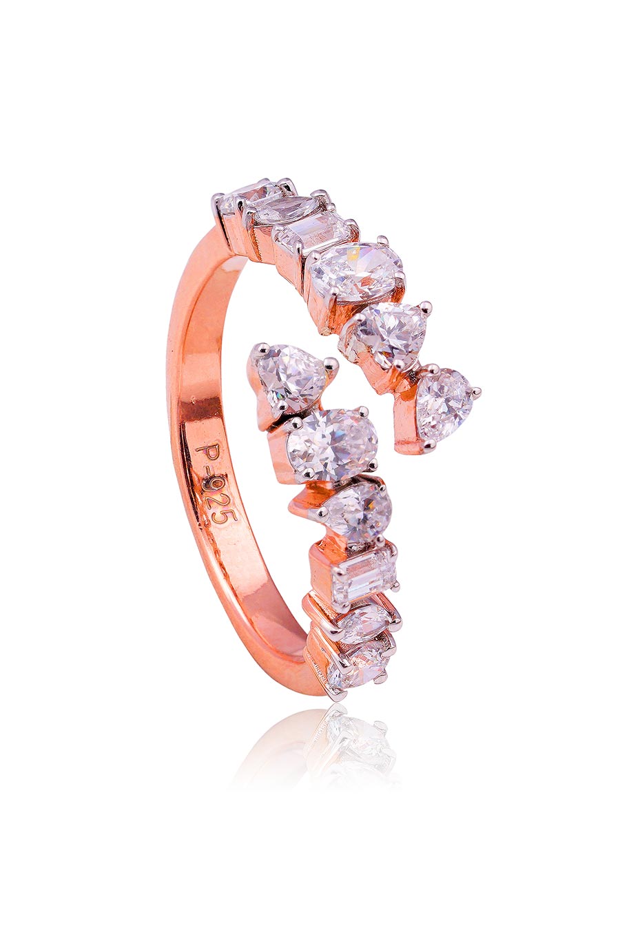 92.5 Sterling Silver Audrey Fancy Stone Ring