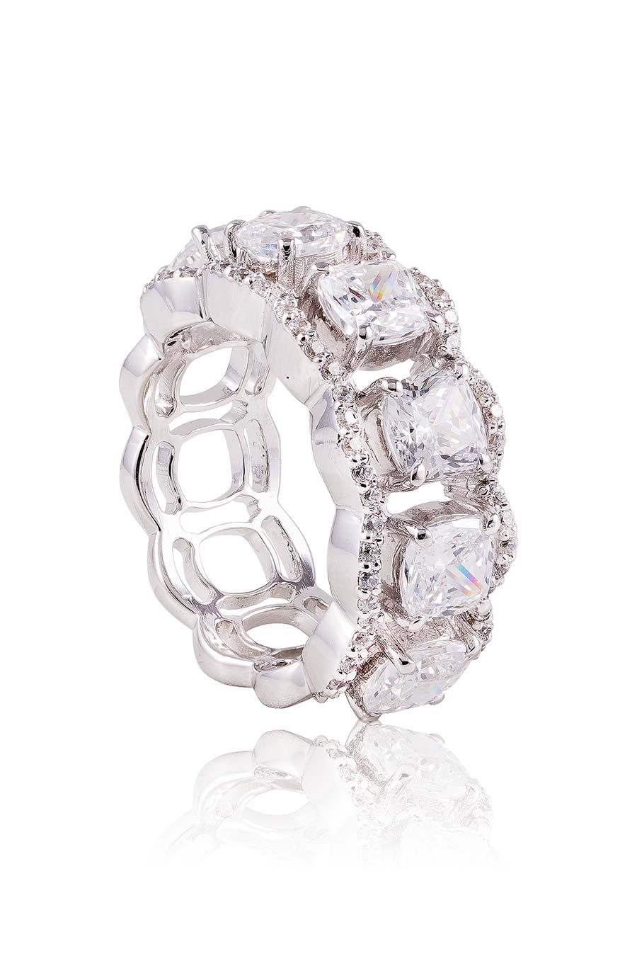 92.5 Sterling Silver Walda Cushion Ring