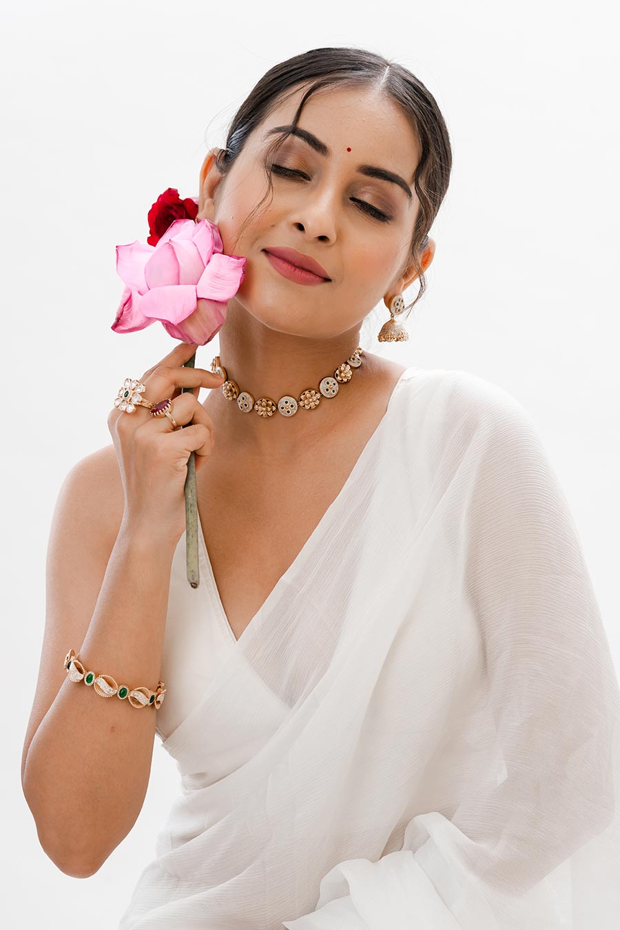 Green Waniya Meenakari Necklace Set