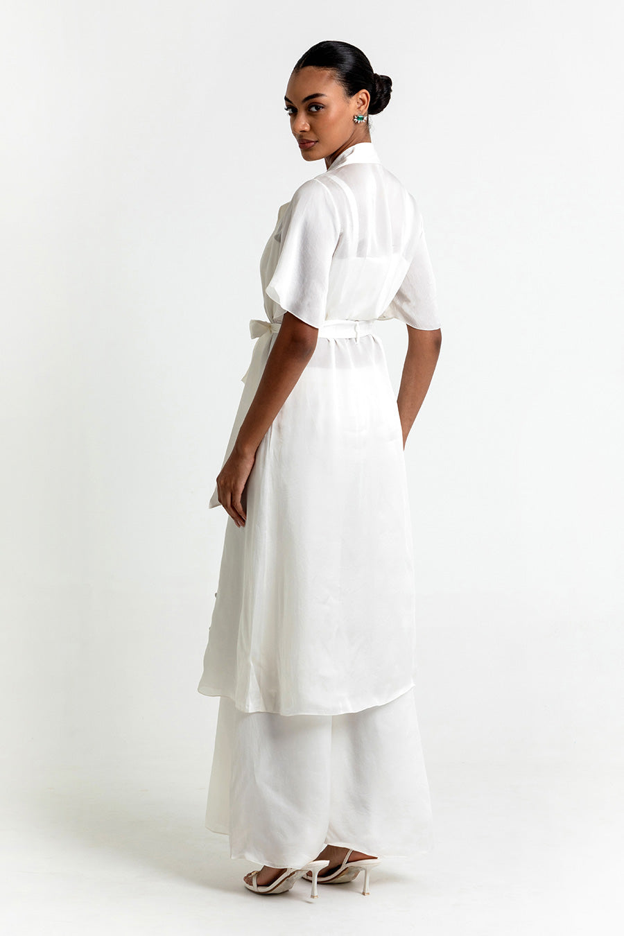 Esther White Co-Ord Set With Jacket