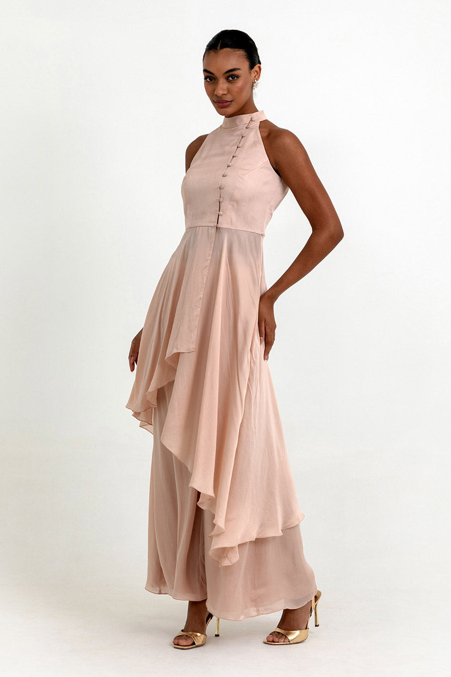Haven Dusty Peach Organza Co-Ord Set
