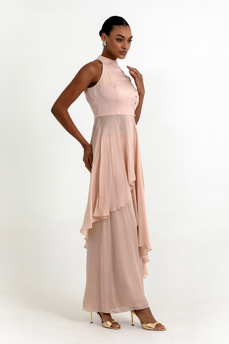 Haven Dusty Peach Organza Co-Ord Set