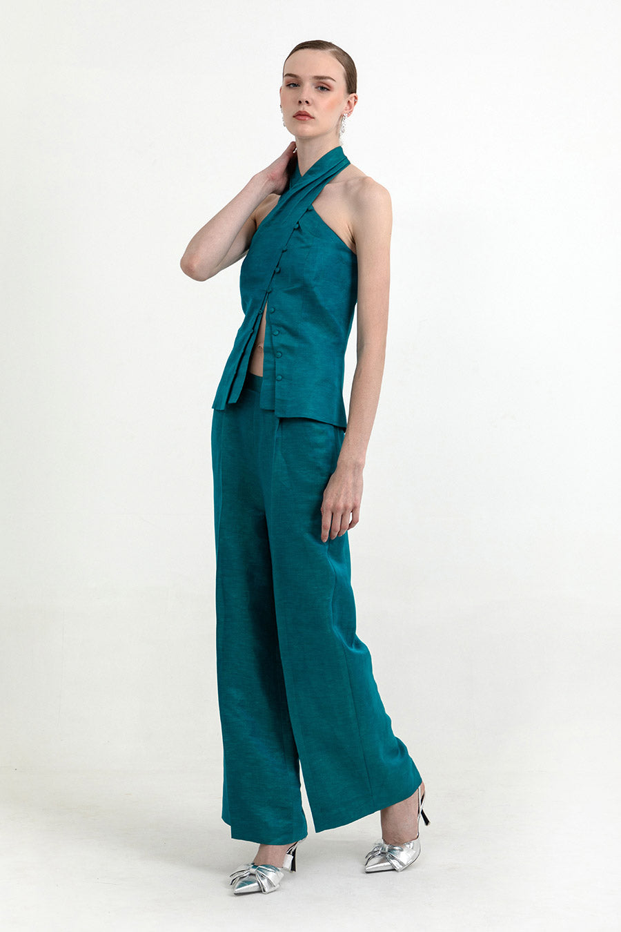 Skye Crystal Teal Co-Ord Set