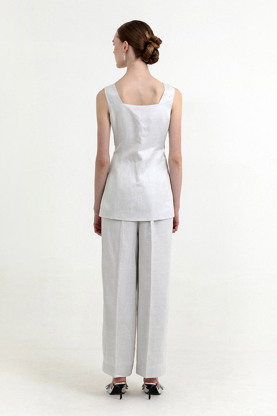 Peony Mist Silver Co-Ord Set