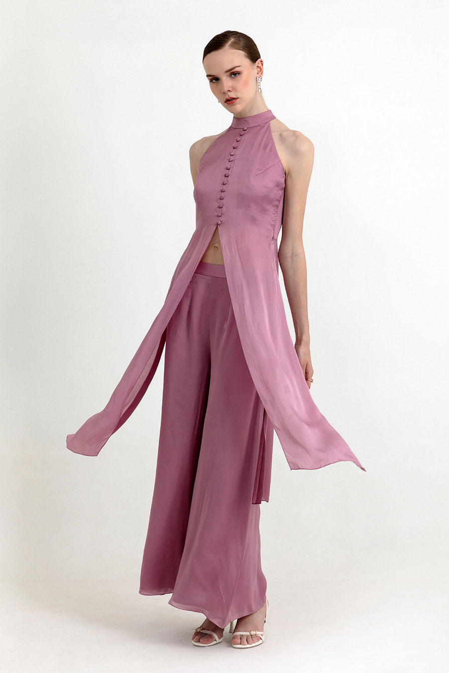 Evelyn Lilac Organza Co-Ord Set