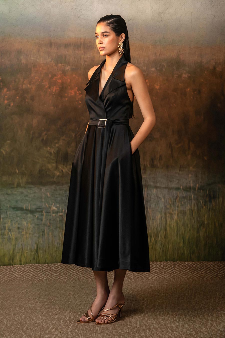 Valencia Black Midnight Noir Dress