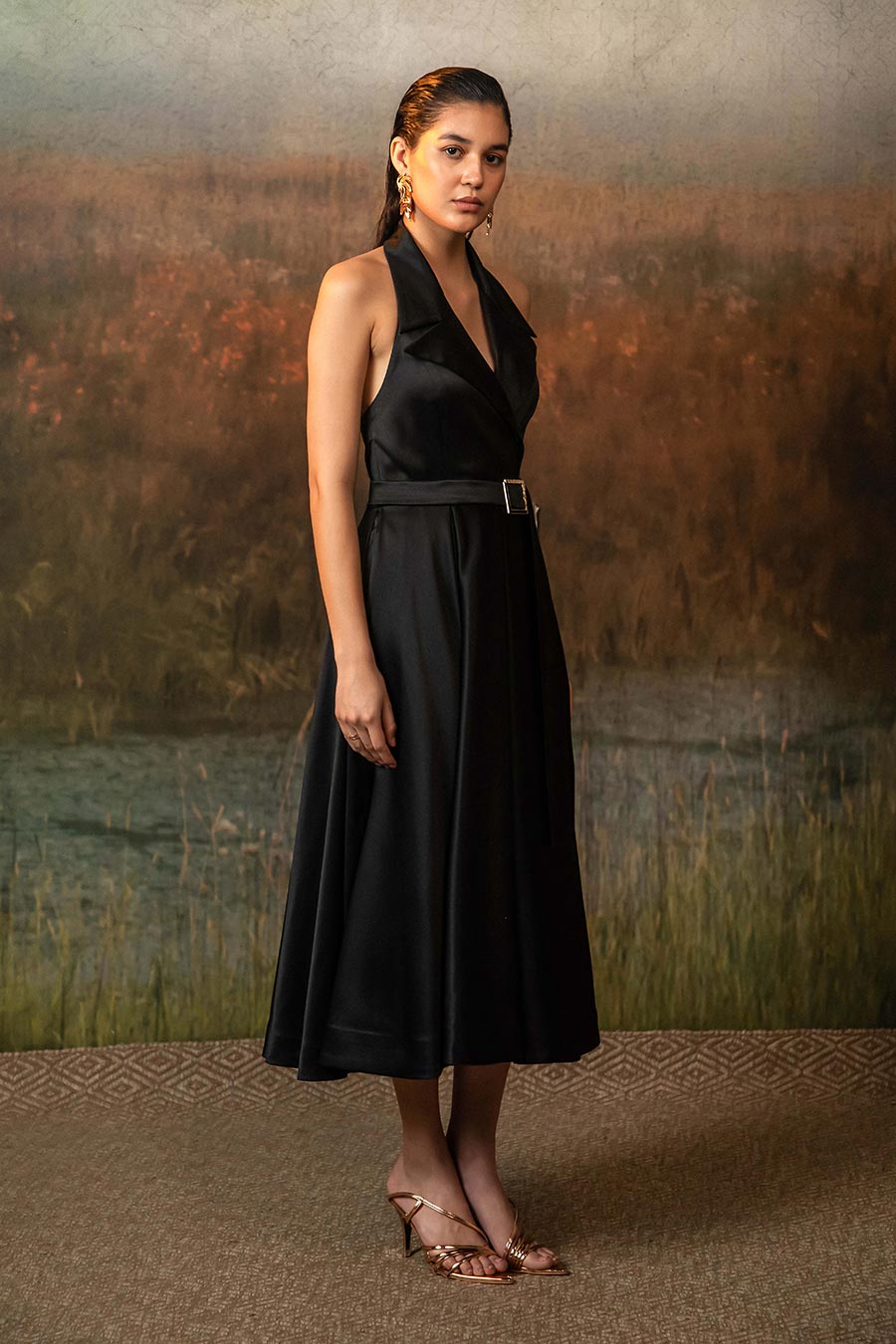 Valencia Black Midnight Noir Dress
