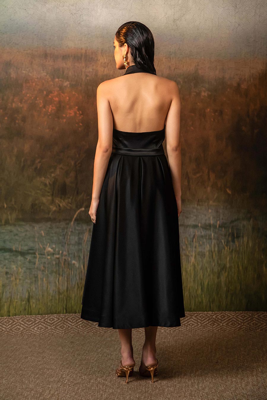 Valencia Black Midnight Noir Dress