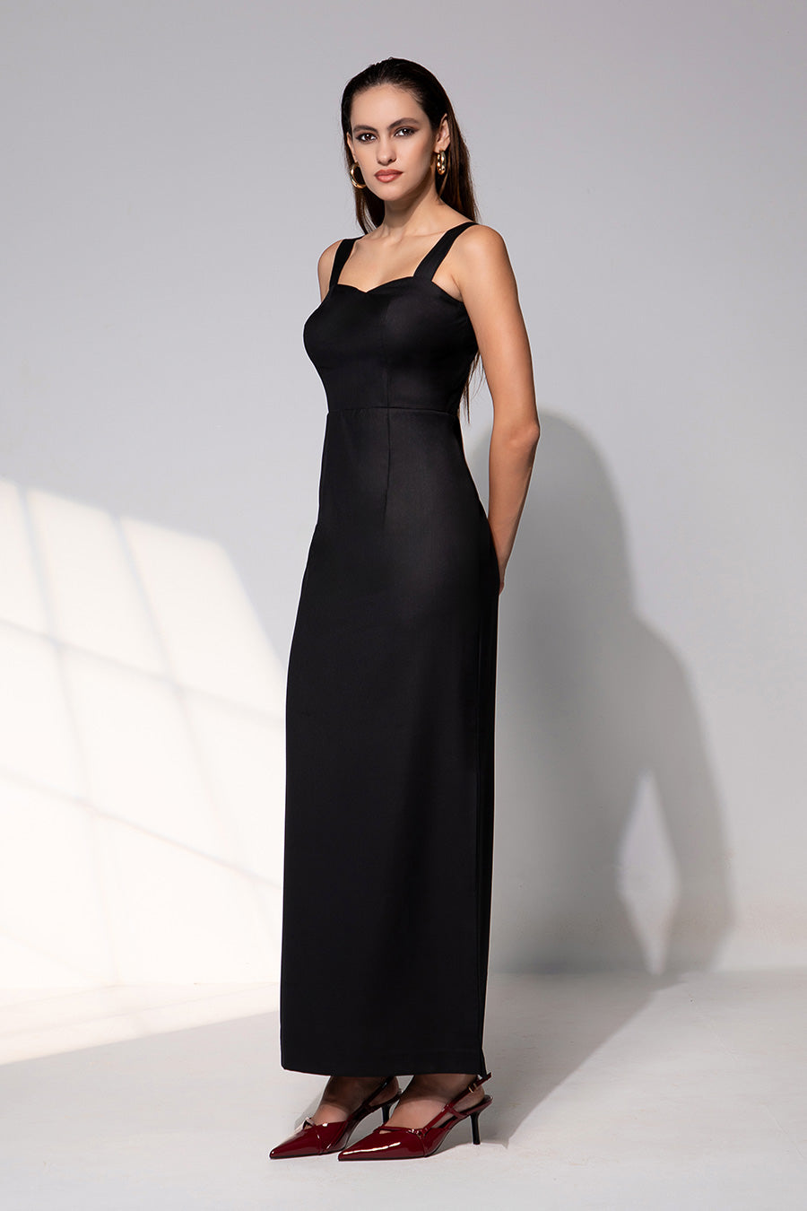 Midnight Noir Sweetheart Gown Dress