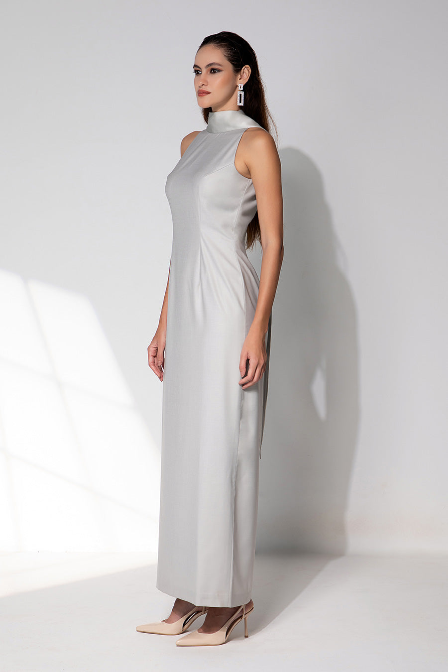 Octavia Grey Gown Dress
