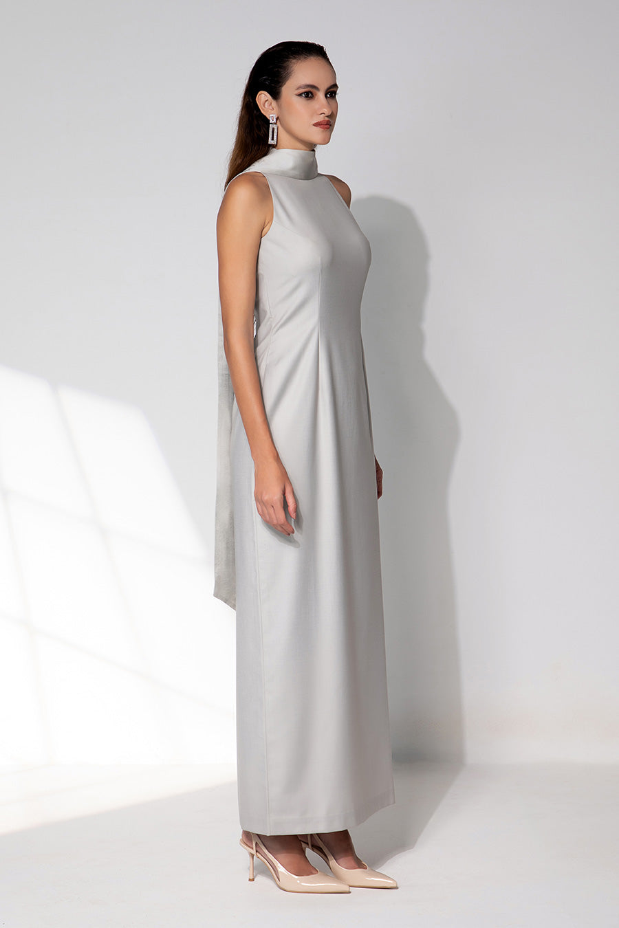 Octavia Grey Gown Dress