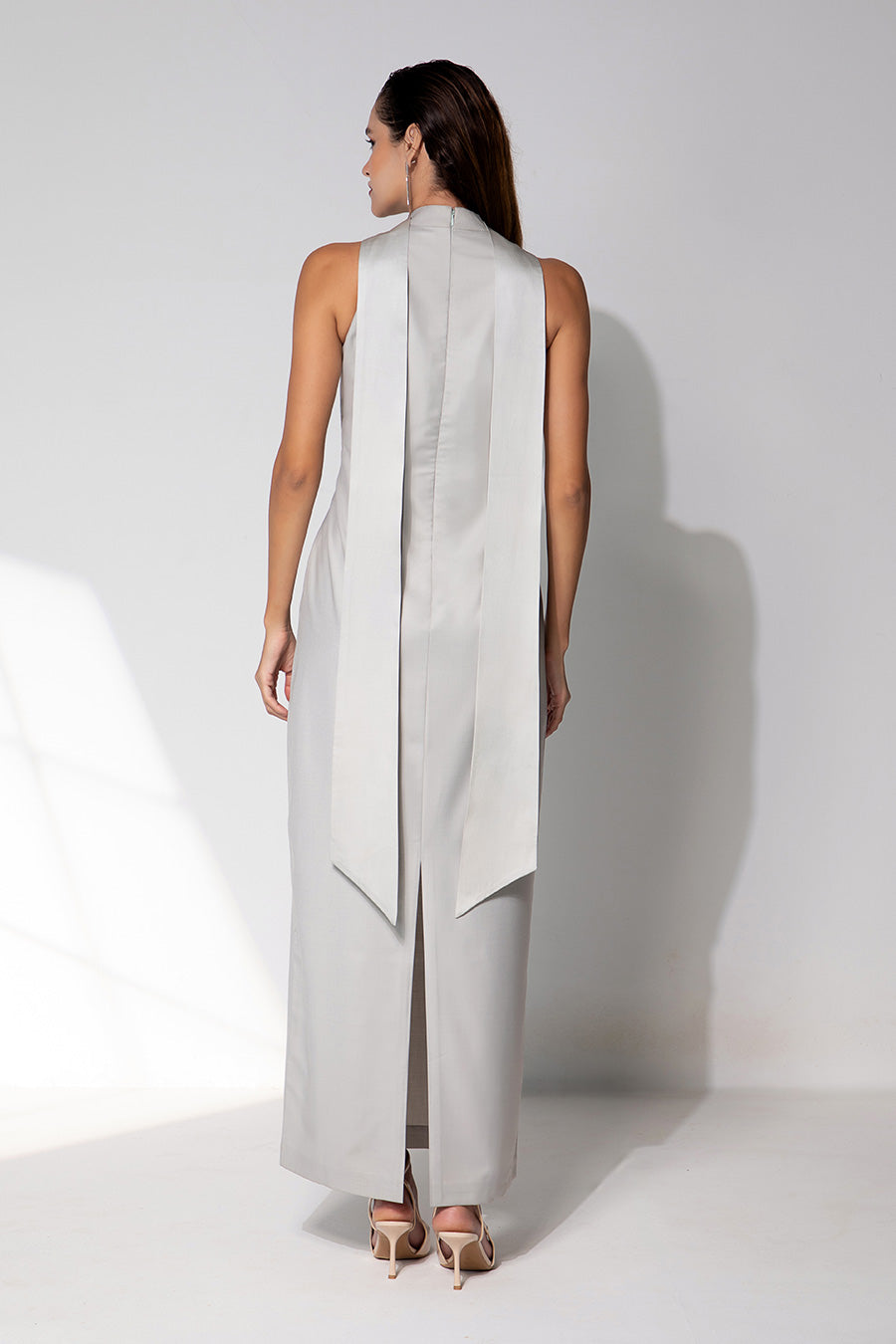 Octavia Grey Gown Dress