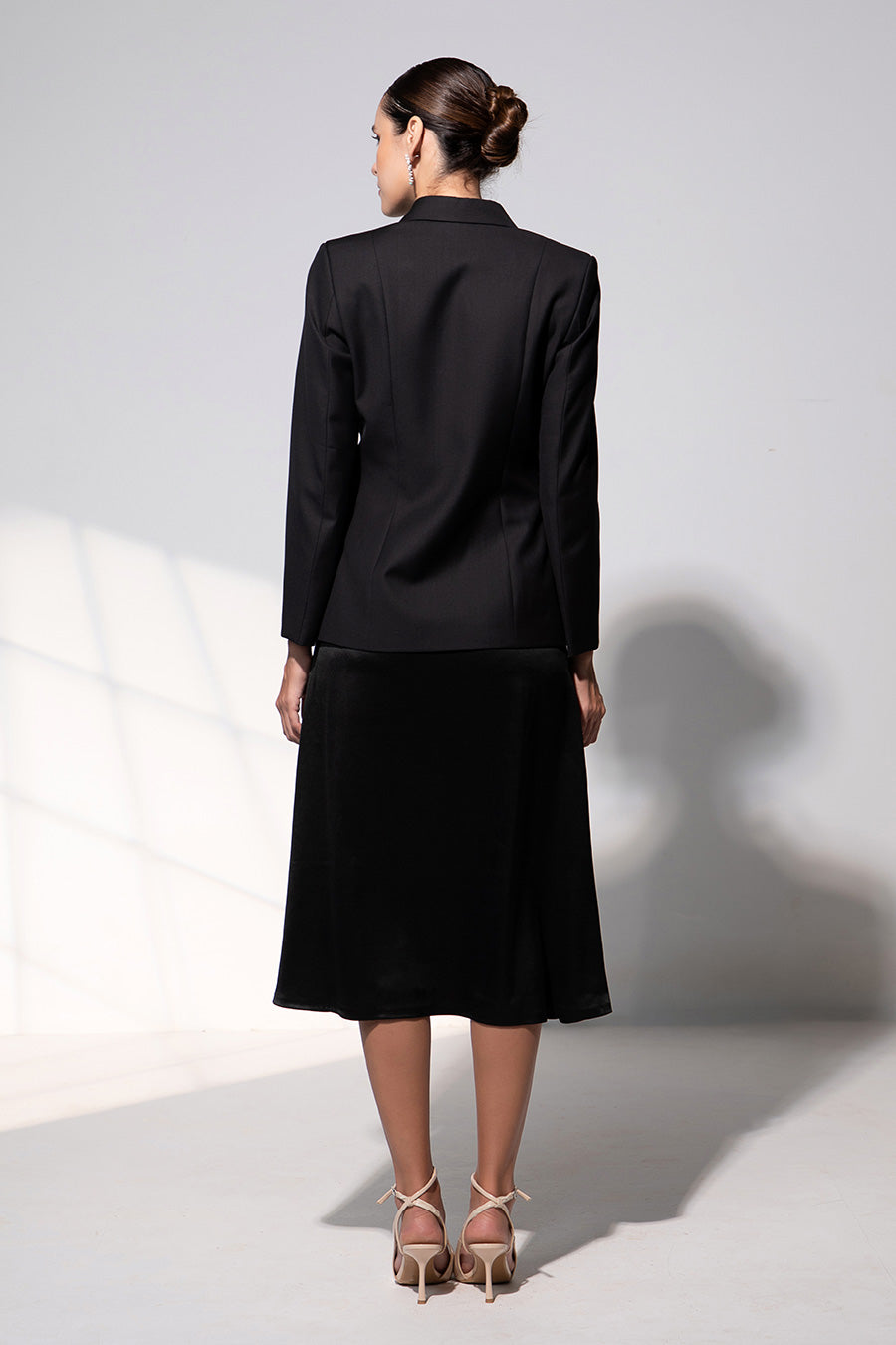 Valentina Black Dress & Blazer Set