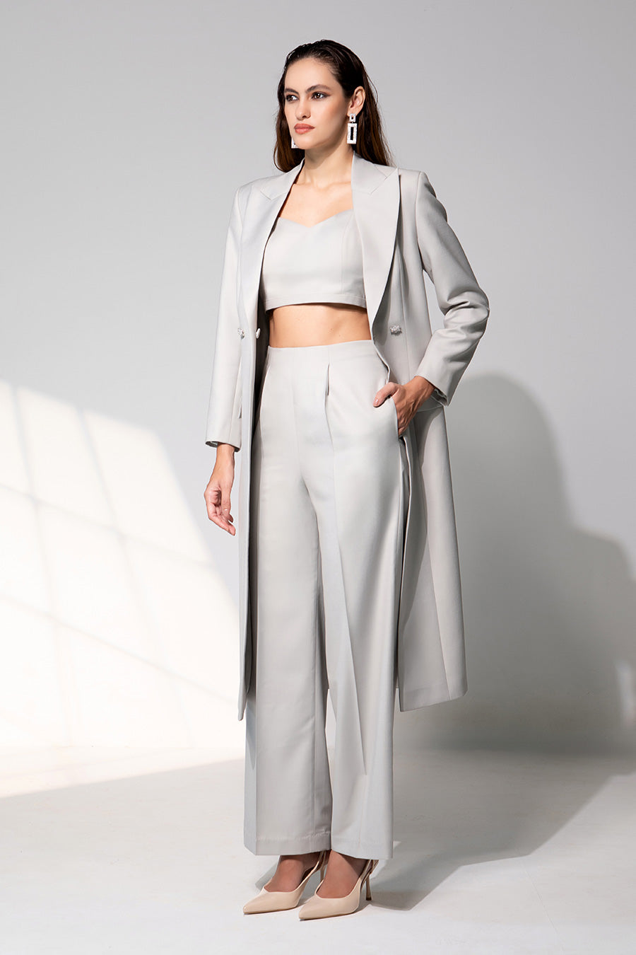 Josephine Grey Co-Ord Set With Blazer