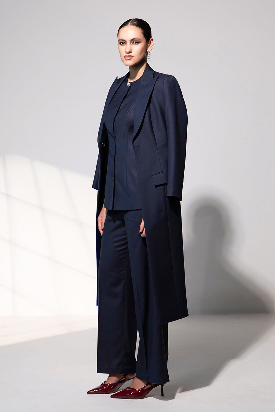 Seraphina Blue Co-Ord Set With Blazer