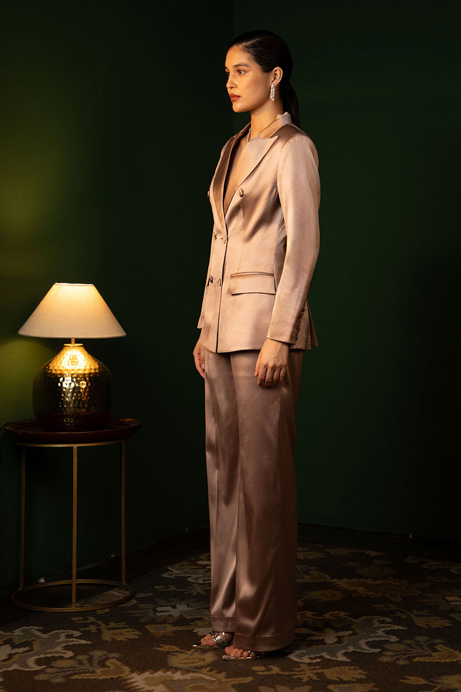 Dusty Lilac Double Breast Suit Co-Ord Set