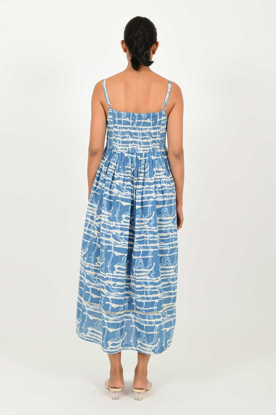 Indigo Splash Organic Cotton Gather Dress