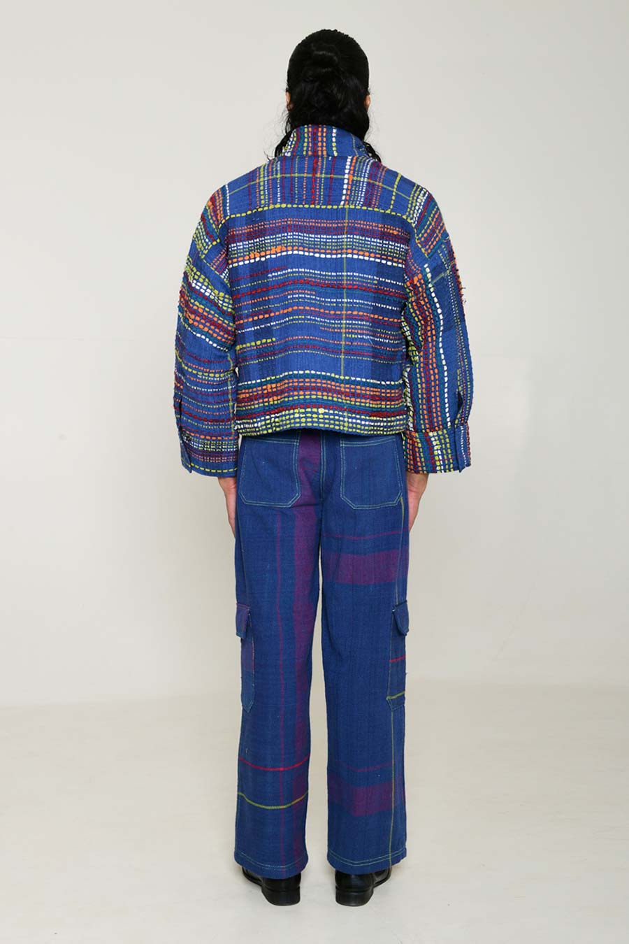 Blue Multi Recycle Unisex Fujita Jacket