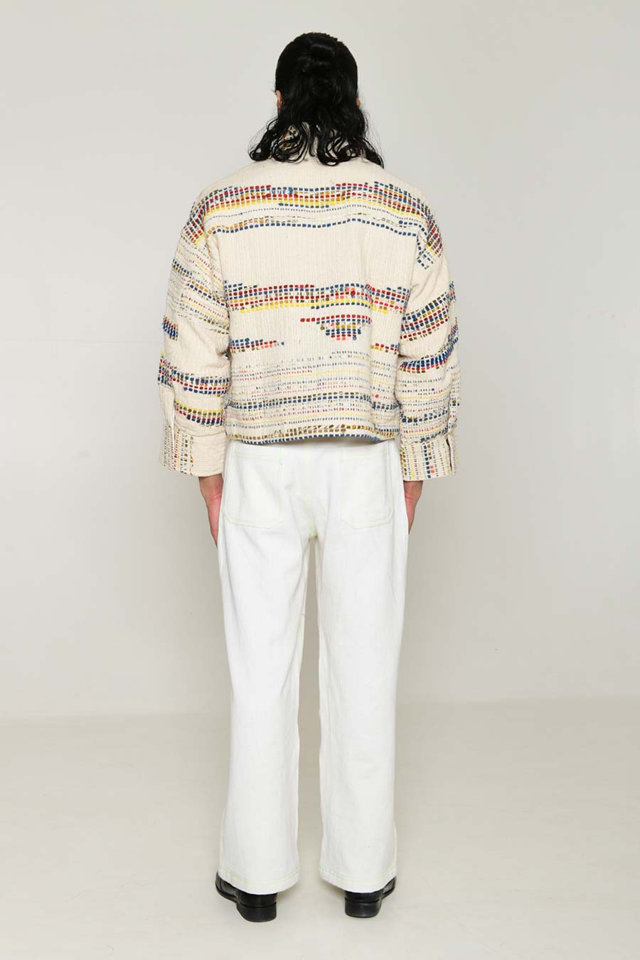 White Multi Recycle Unisex Kora Fujita Jacket