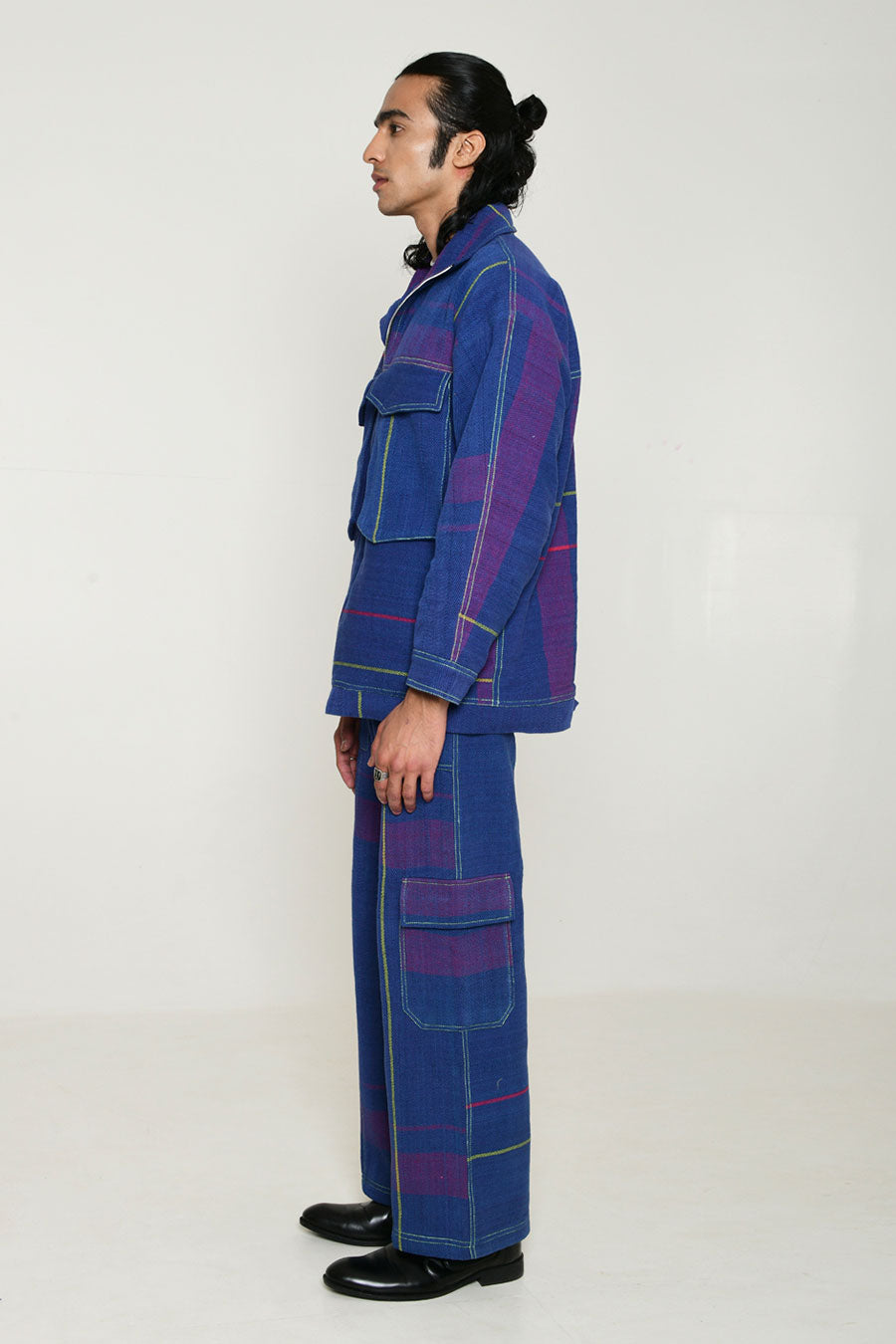 Blue Recycle Unisex Kenji Shacket