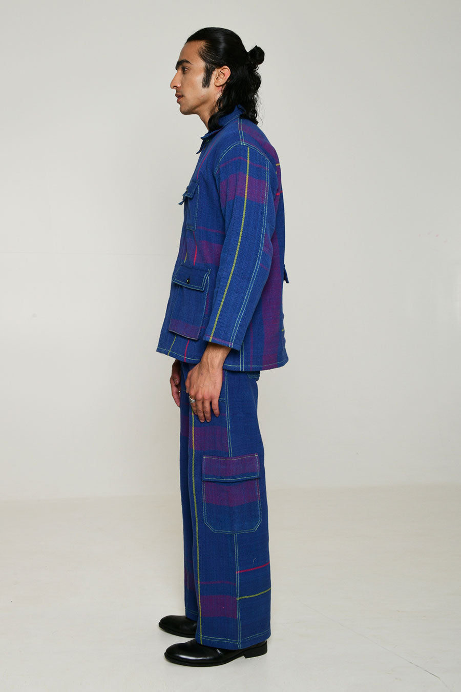 Blue Recycle Unisex Kiyoshi Shacket