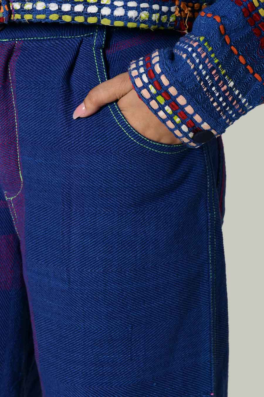 Blue Recycle Unisex Hideo Pants