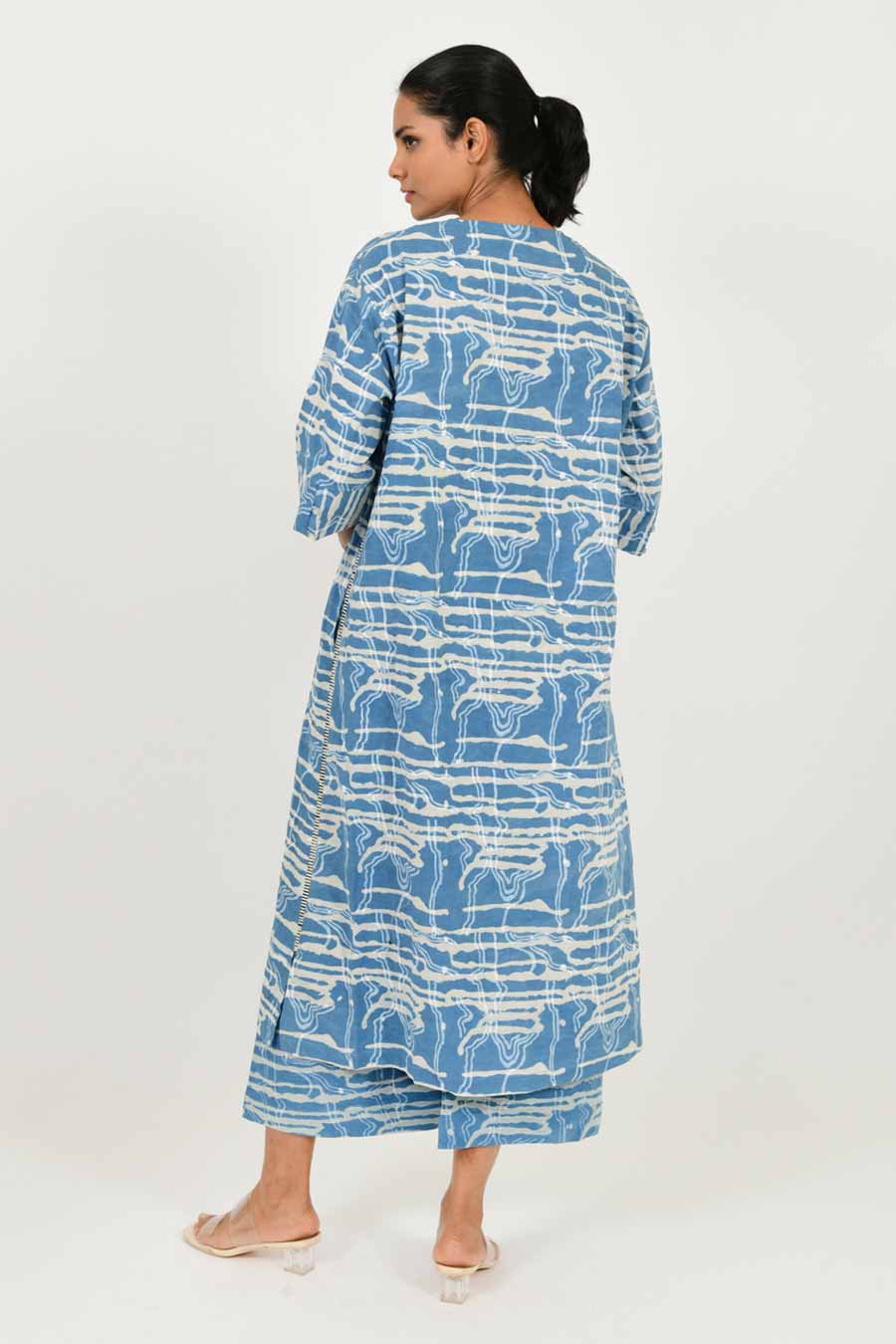 Indigo Splash Dress & Pant Co-Ord Set