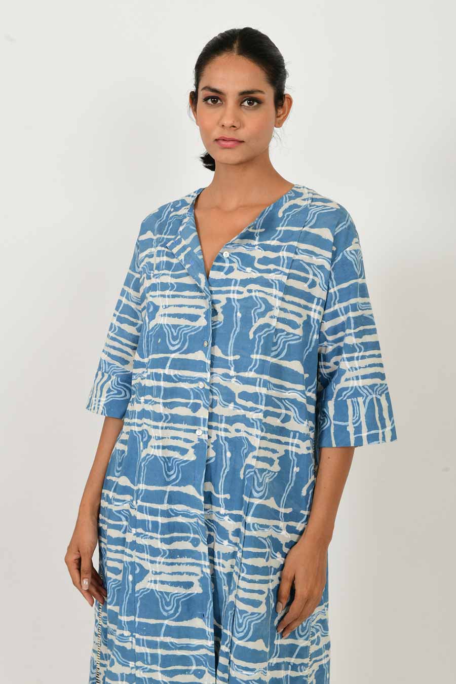 Indigo Splash Dress & Pant Co-Ord Set