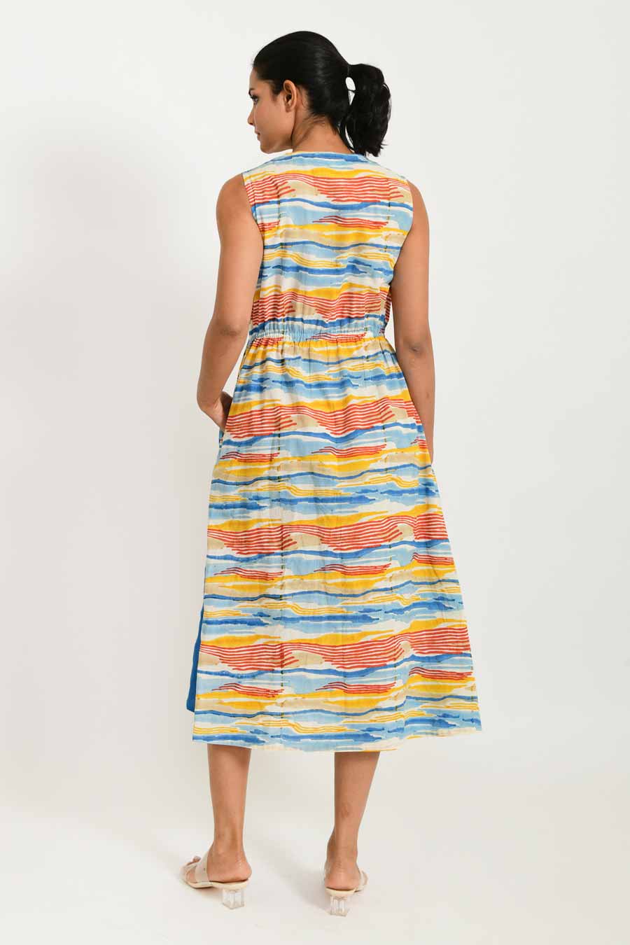 Wave Organic Cotton Zipped Dress