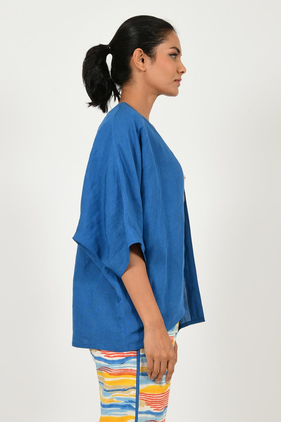 Classic Blue Linen Overlay