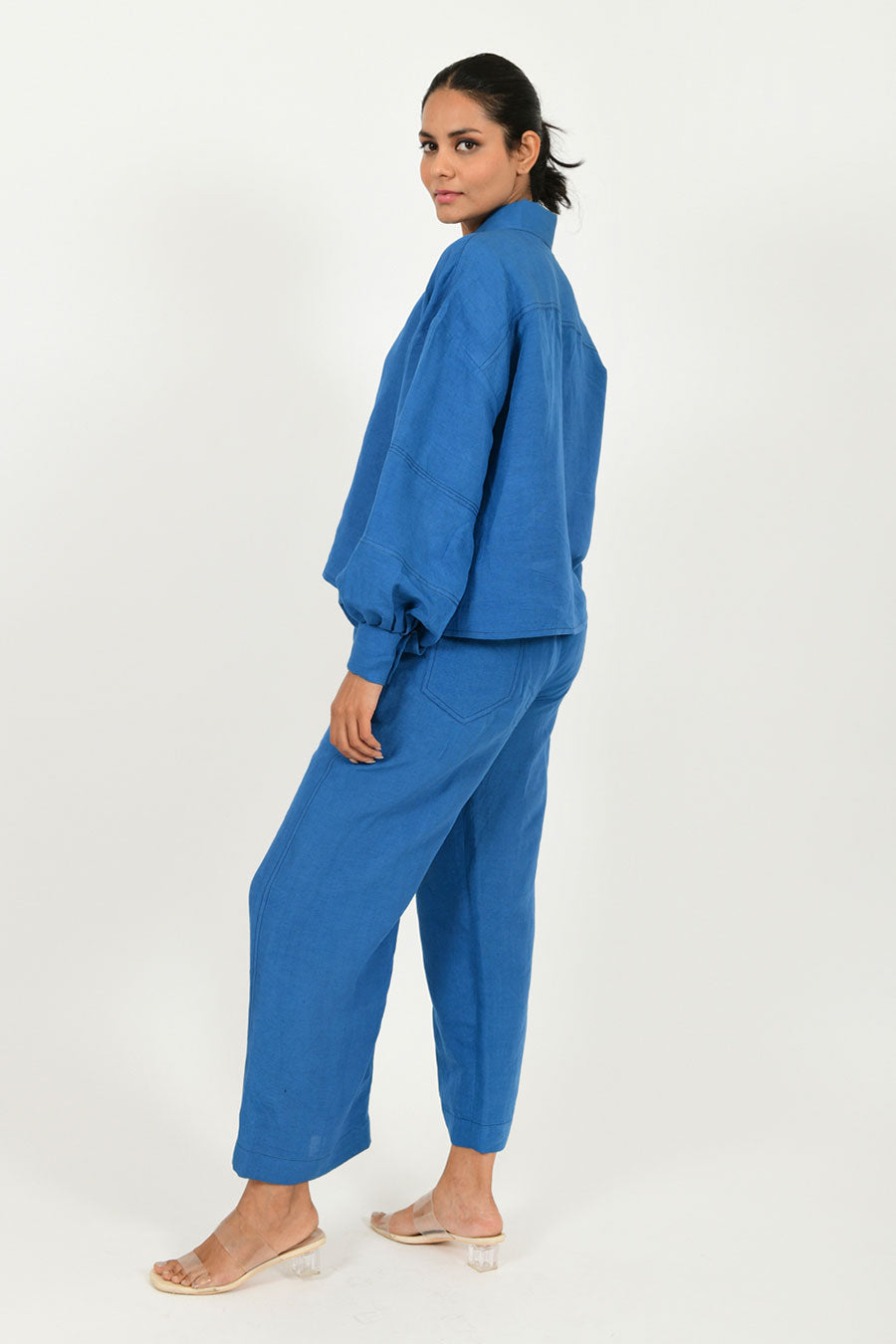 Classic Blue Linen Co-Ord Set