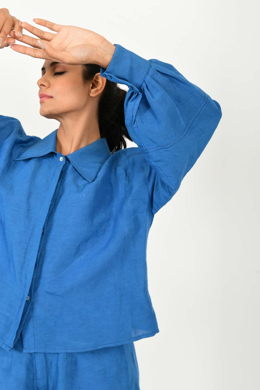 Classic Blue Linen Co-Ord Set