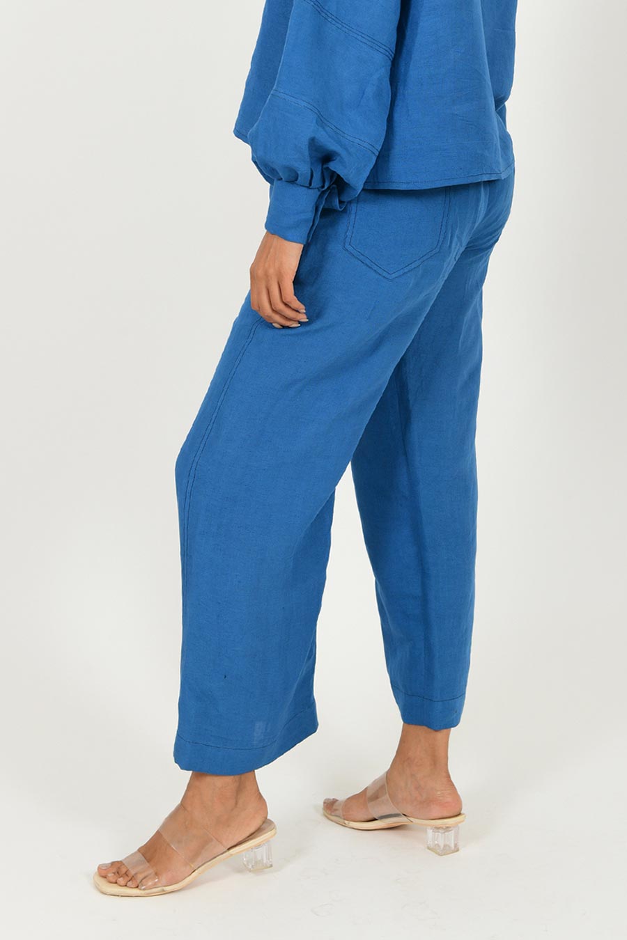 Classic Blue Linen Pants