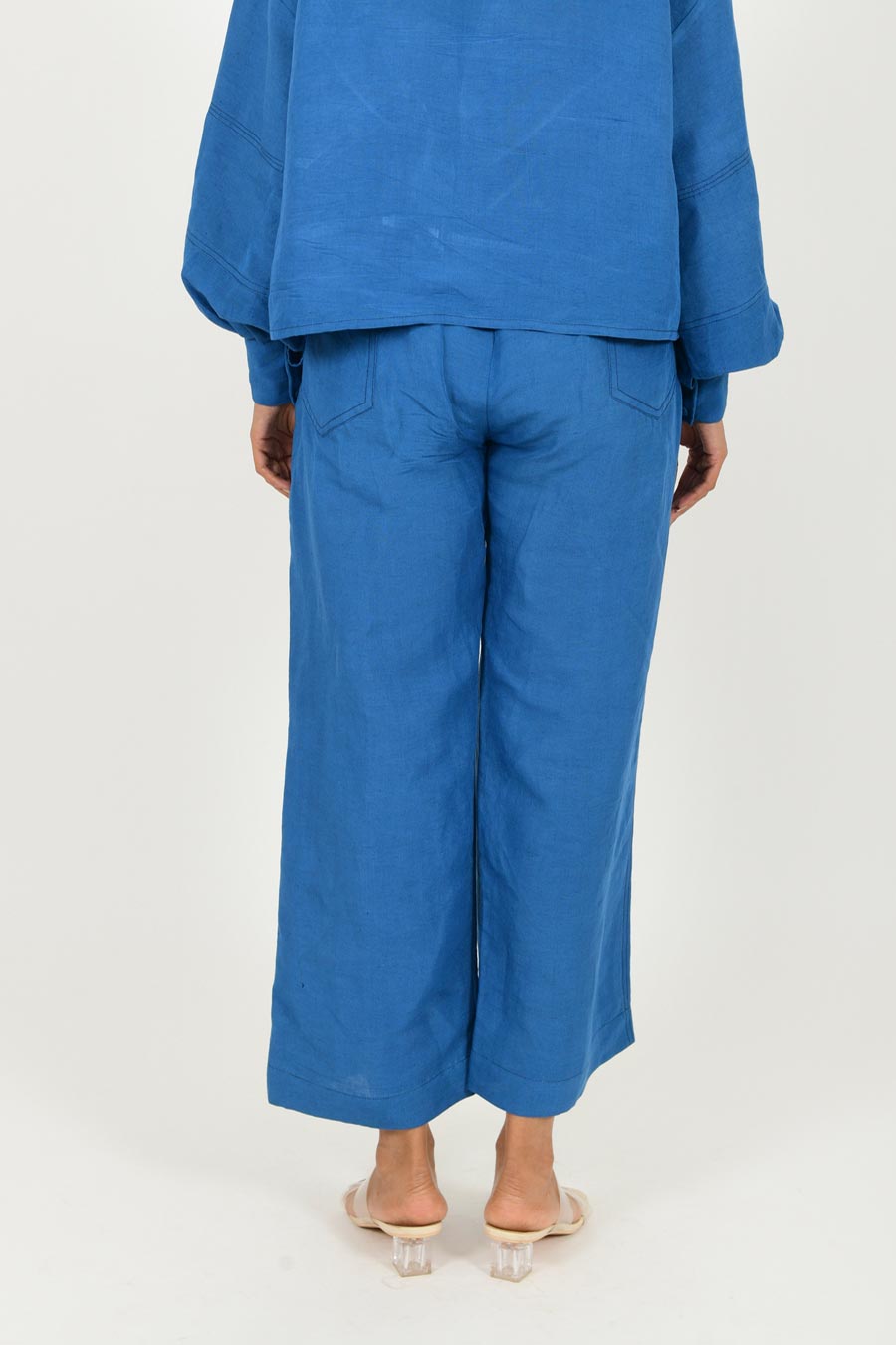 Classic Blue Linen Pants