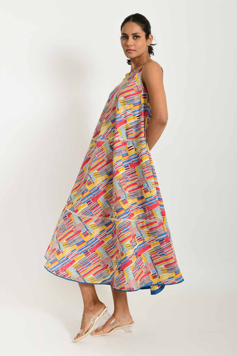 Scribble Organic Cotton Maxi Dress