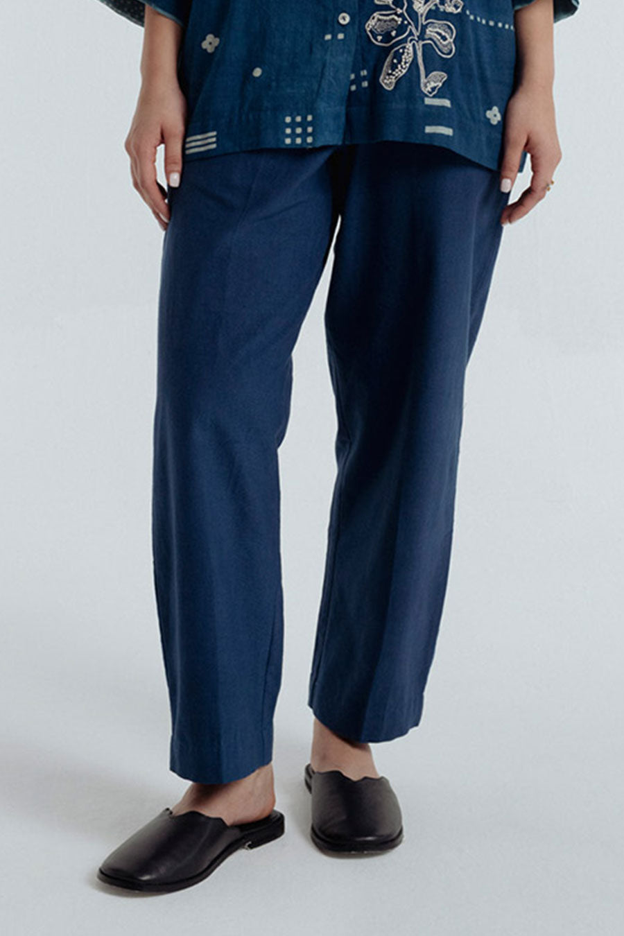 Indigo Barrel Pant