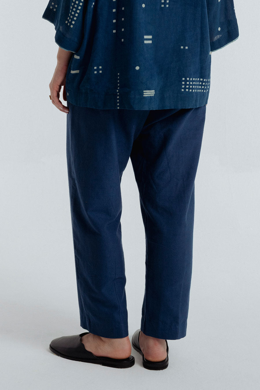 Indigo Barrel Pant