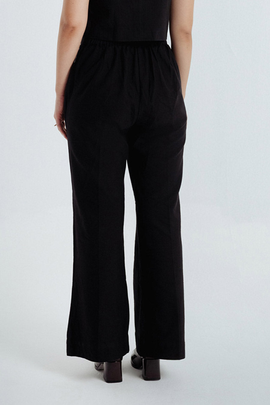 Black Fayra Cotton Pants