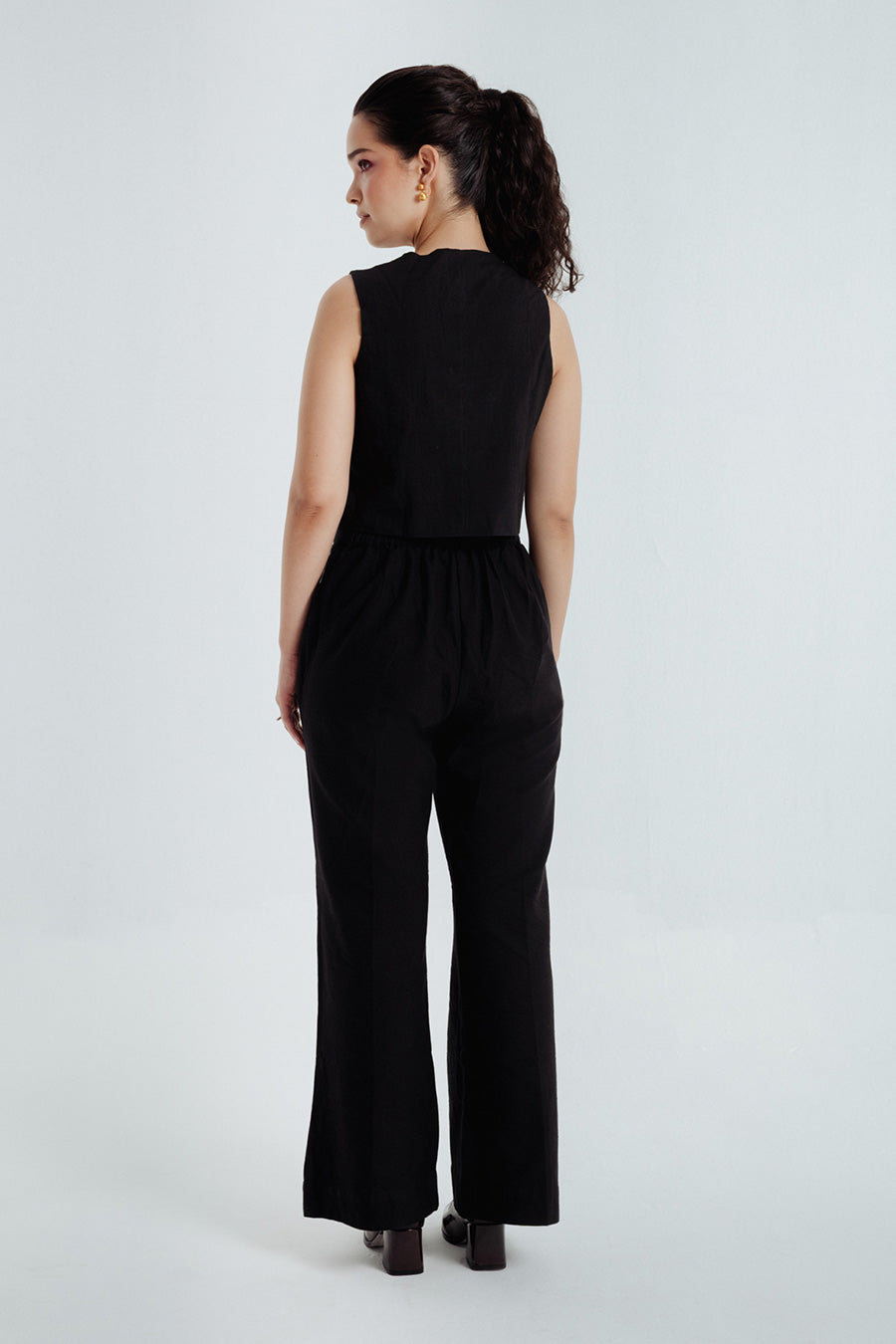 Black Fayra Embroidered Co-Ord Set