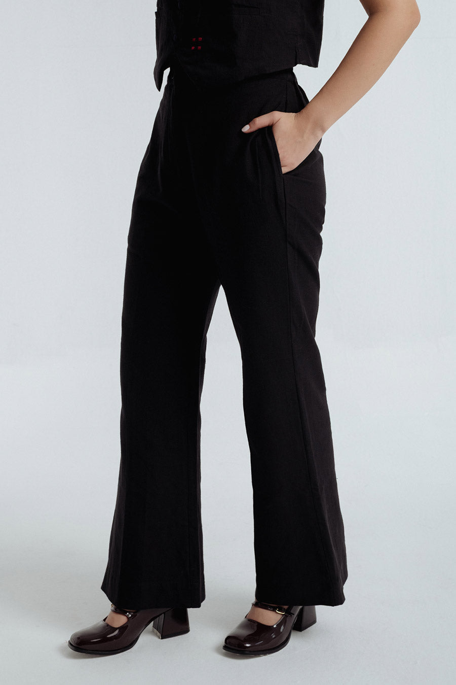 Black Fayra Embroidered Co-Ord Set